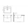 Кухонная мойка TOLERO Loft TL-580 серый металлик