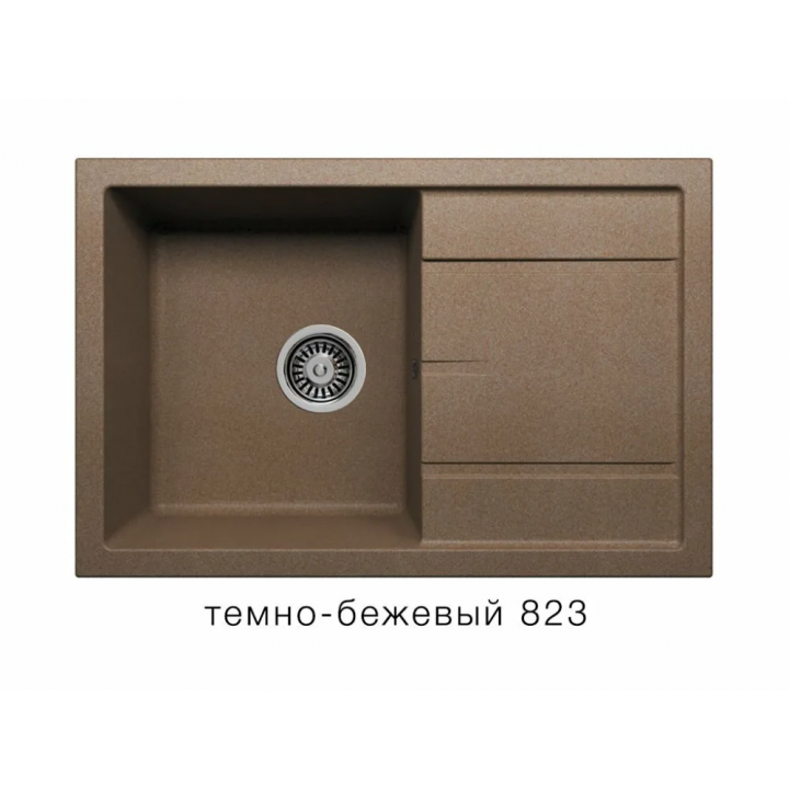 Кухонная мойка TOLERO Classic R-112   темно бежевый