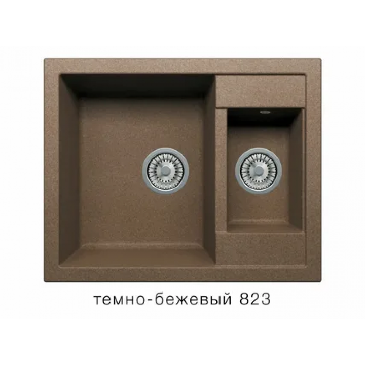 Кухонная мойка TOLERO Classic R-109 темно бежевый 